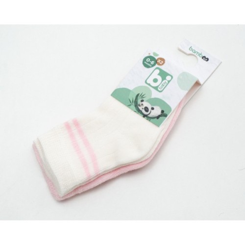 Шкарпетки дитячі Bibaby однотонні (68386-18-24-creampink)
