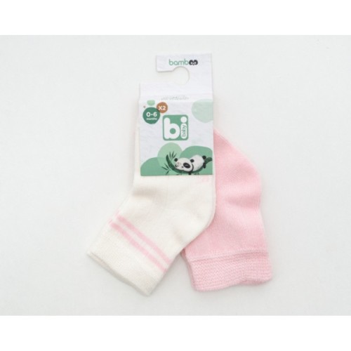 Шкарпетки дитячі Bibaby однотонні (68386-18-24-creampink)