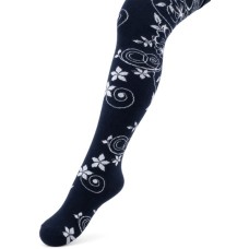 Колготки дитячі BNM з квітами (M0C0301-1213-5G-blue)