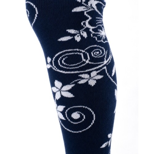 Колготки дитячі BNM з квітами (M0C0301-1213-5G-blue)