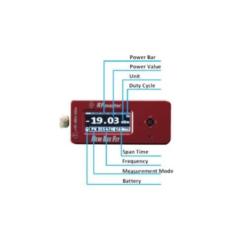 Вимірювач потужності NEW BEE FLY RF Master + 5W 6GHz 6dB attenuator (RF-master)