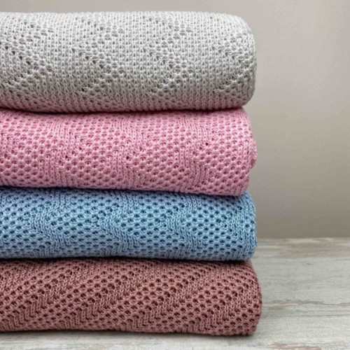 Плед Прованс Діно Зиґзаґ 130х170 Рожевий (4823093432055)