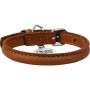 Нашийник для тварин WAUDOG Soft з QR паспортом круглий Д 10 мм Д 33-41 см коричневий (00396)