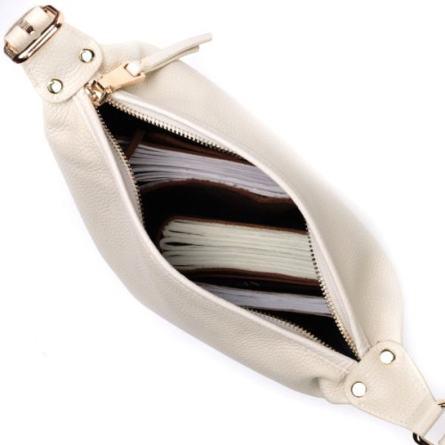 Сумка Vintage З натуральної шкіри Біла (22307)