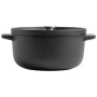 Каструля KitchenAid Matte Oven-to-table, чавунна з кришкою 3,3 л, чорна (CC004899-001)