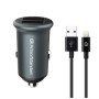 Зарядний пристрій Armorstandart 2xUSB QC3.0 Grey + cable Lightning (ARM82458)