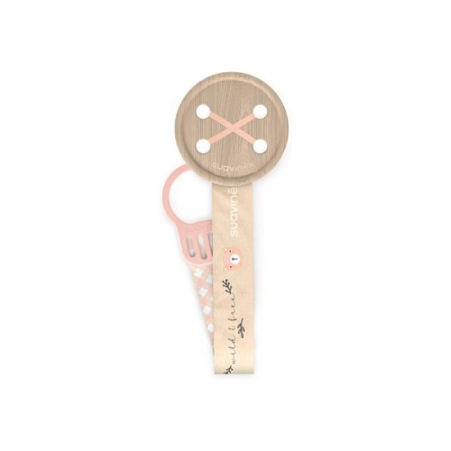 Кліпса для пустушок Suavinex Wild & Free, рожева (309131)