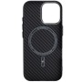 Чохол до мобільного телефона Armorstandart LikeCarbon2 MagCase Apple iPhone 17 Carbon Black (ARM86257)