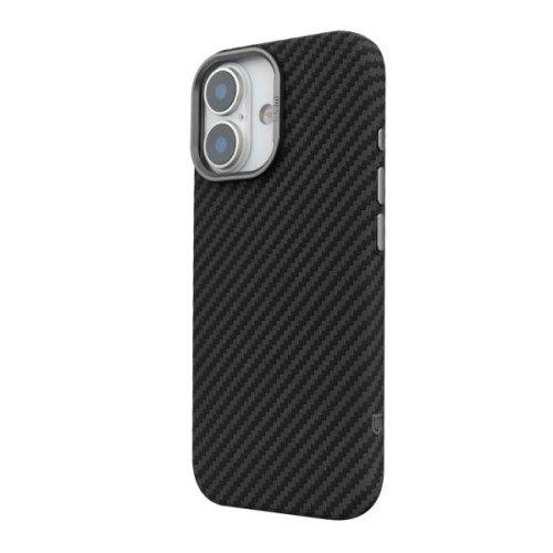 Чохол до мобільного телефона Armorstandart LikeCarbon2 MagCase Apple iPhone 17 Carbon Black (ARM86257)