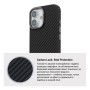 Чохол до мобільного телефона Armorstandart LikeCarbon2 MagCase Apple iPhone 17 Carbon Black (ARM86257)