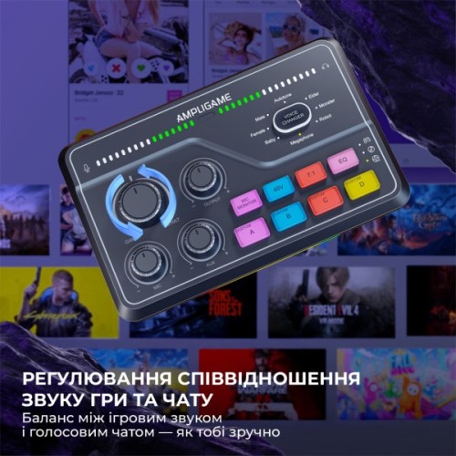 Мікшерний пульт Fifine SC8 Black (SC8)