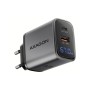 Зарядний пристрій AXAGON 1xUSB-C PD67W + 1xUSB QC4+ PPS display gray (ACU-PQ67D)