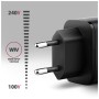 Зарядний пристрій AXAGON 1xUSB-C PD67W + 1xUSB QC4+ PPS display gray (ACU-PQ67D)