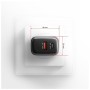 Зарядний пристрій AXAGON 1xUSB-C PD67W + 1xUSB QC4+ PPS display gray (ACU-PQ67D)