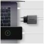 Зарядний пристрій AXAGON 1xUSB-C PD67W + 1xUSB QC4+ PPS display gray (ACU-PQ67D)