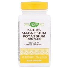 Мінерали Nature's Way Цикл Кребса, Магній та Калій Хелат, Krebs Magnesium Potassium, 120 таб (EMT-07766)