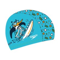 Шапка для плавання Speedo Printed Polyester Cap IU синій, зелений 8-1224114675 OSFM (5059937304724)