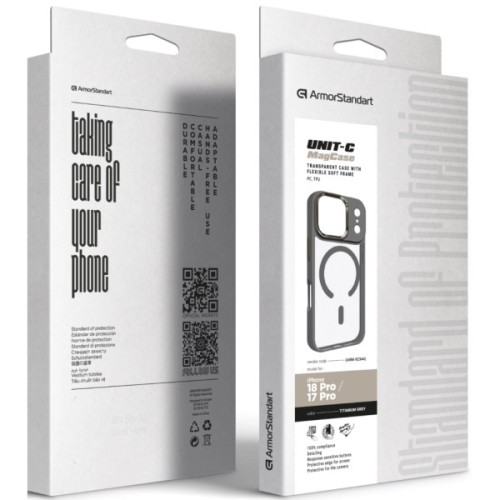 Чохол до мобільного телефона Armorstandart Unit MagCase Apple iPhone 18 Pro / 17 Pro Titanium Grey (ARM92344)