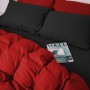 Постільна білизна MirSon 002-009 Black/Red Фланель 2 x 160 x 220 Сімейний Євро (2200009656576)