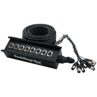 Мультикор RockCable Multicore Cable + Stage Box - 8 x Send (15m) (RCL 30900)
