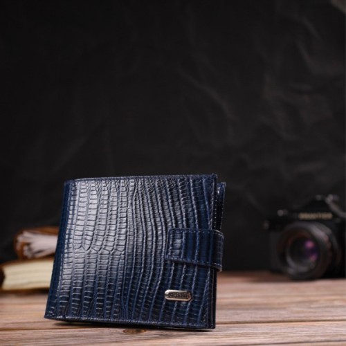 Гаманець Canpellini З натуральної шкіри Синій (21887)