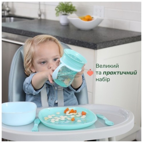 Набір дитячого посуду Chicco Set Pappa 12 м+ Блакитний (16201.25)