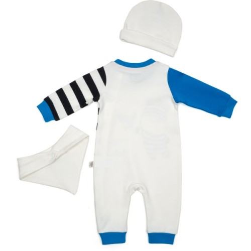 Чоловічок дитячий Tongs з шапочкою і слюнявчиком (2141-74B-blue)