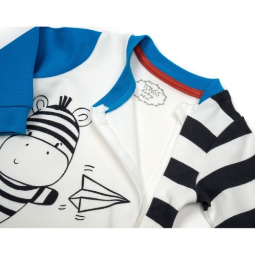 Чоловічок дитячий Tongs з шапочкою і слюнявчиком (2141-74B-blue)