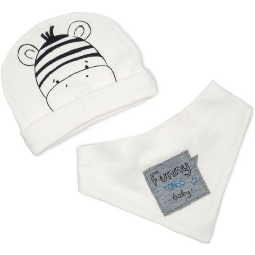 Чоловічок дитячий Tongs з шапочкою і слюнявчиком (2141-74B-blue)