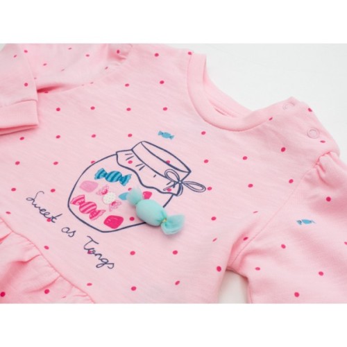 Набір дитячого одягу Tongs з цукерками (4043-68G-pink)