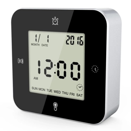 Настільний годинник Technoline WT344 Black/Silver (DAS301304)