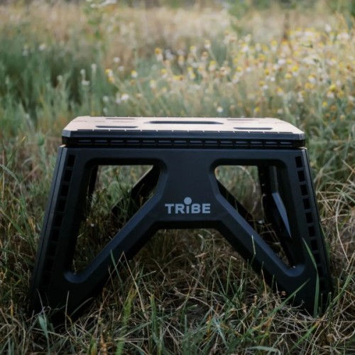 Стілець складаний Tribe Camp Chair Low пластиковий Black (T-EF-0001-black)