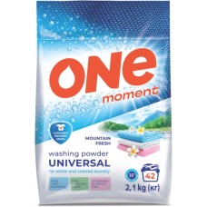 Пральний порошок One Moment Universal Гірська свіжість 2.1 кг (4820178065672)