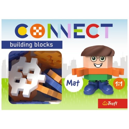 Конструктор Trefl Connect з ігровою фігуркою Mat 35 деталей (5900511620054)
