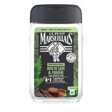 Гель для душу Le Petit Marseillais 4 в 1 Ялівець та екстракт папороті 250 мл (3574661259628/3251241035208)