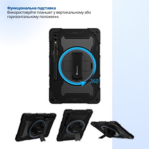 Чохол до планшета BeCover Horizontal handle Samsung Galaxy Tab S10 Plus (SM-X820/SM-X826) 12.4" Black (716002)