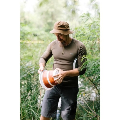 Відро складане Tribe Water Bucket Lid 5 л з кришкою terracota (T-FJ-0049-terracota)