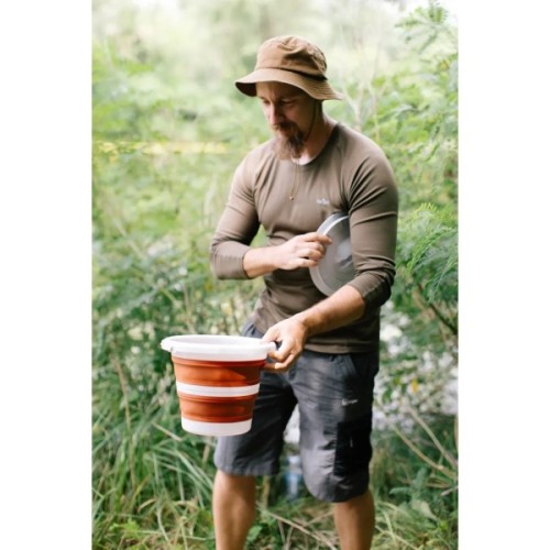 Відро складане Tribe Water Bucket Lid 5 л з кришкою terracota (T-FJ-0049-terracota)
