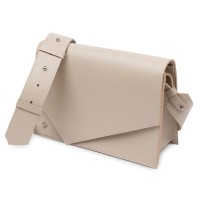 Сумка Grande Pelle З натуральної шкіри Бежева (11568)