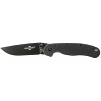 Ніж Ontario Knife RAT I AUS-8 Black, Black Blade (ON8846)