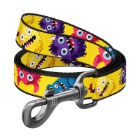 Повідець для собак WAUDOG Nylon "Мохнаті монстри" M Ш 20 мм Д 200 см (757-4050)
