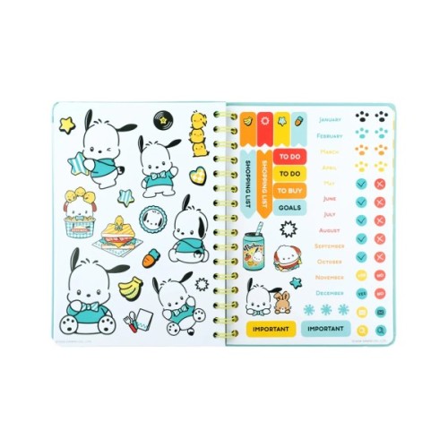 Тижневик Kite дитячий на спіралі Pochacco, тверда обкладинка (PC26-438)