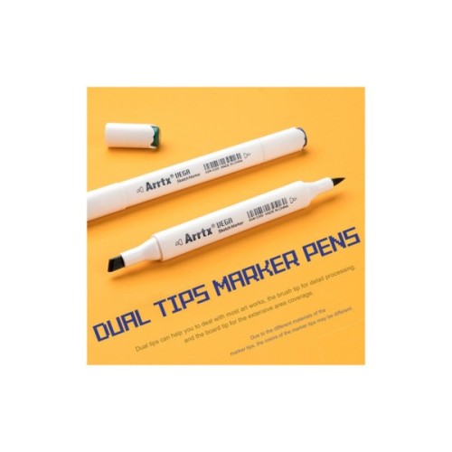 Художній маркер Arrtx Спиртові Vega ASM-0380A 80 кольорів + сумка (LC302260)