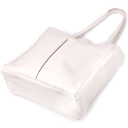 Сумка Shvigel Шопер з натуральної шкіри Бежева (22843)