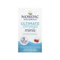 Вітамінно-мінеральний комплекс Nordic Naturals Риб'ячий Жир, Омега-3, 1120 мг на порцію, смак полуниці, Ultimate Om (NOR-06100)