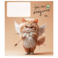 Зошит Школярик You can be anyone 12 аркушів клітинка (012-3436K)