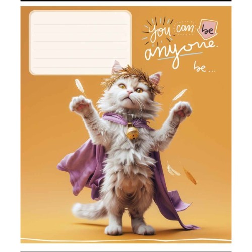 Зошит Школярик You can be anyone 12 аркушів клітинка (012-3436K)