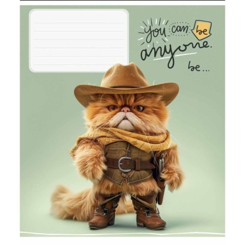 Зошит Школярик You can be anyone 12 аркушів клітинка (012-3436K)