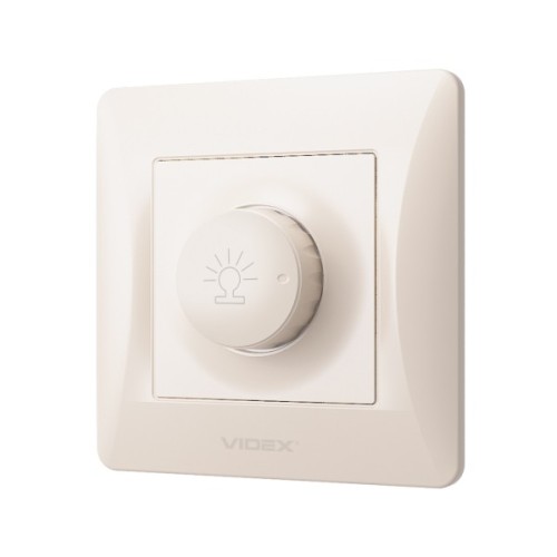 Світлорегулятор Videx BINERA 600Вт кремовий (VF-BNDM600-CR)