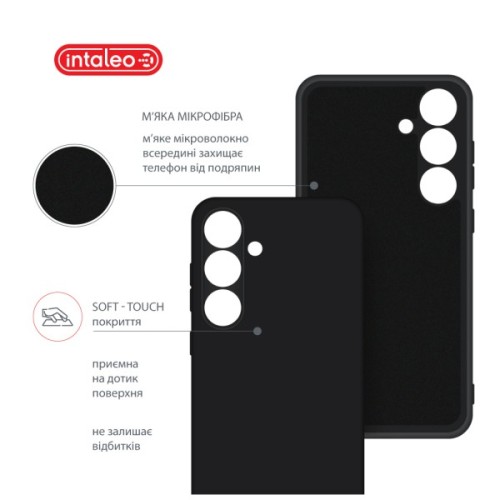 Чохол до мобільного телефона Intaleo Silicone Samsung Galaxy S24 Plus Black (1283126600388)